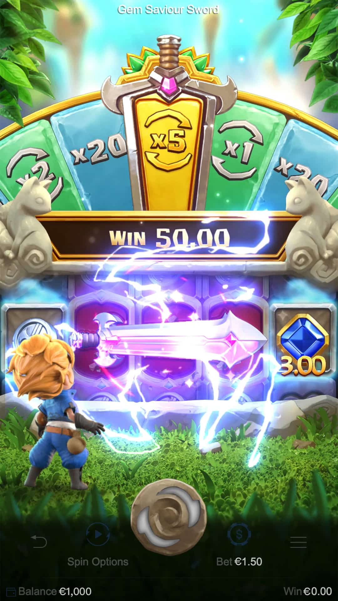 Gem Saviour Sword Bonus