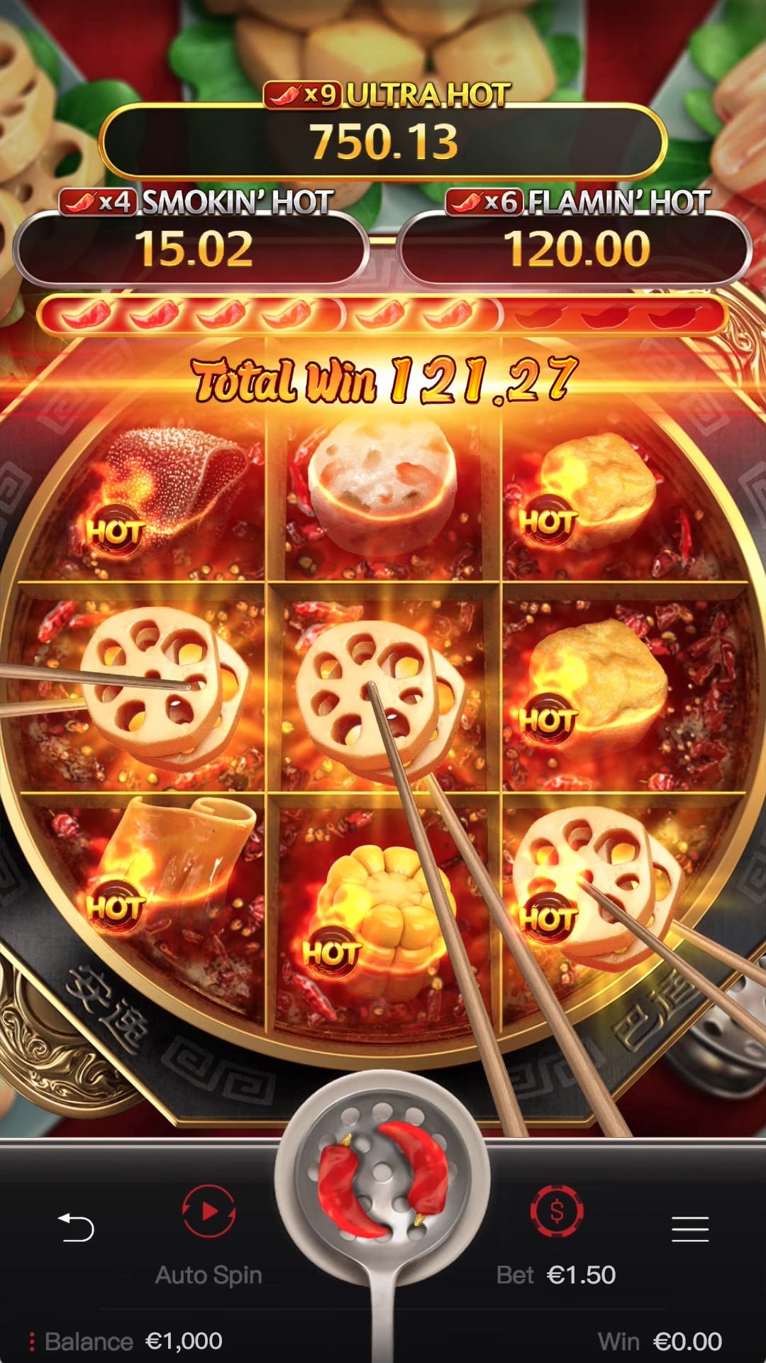 Hotpot Flamin Hot Jackpot