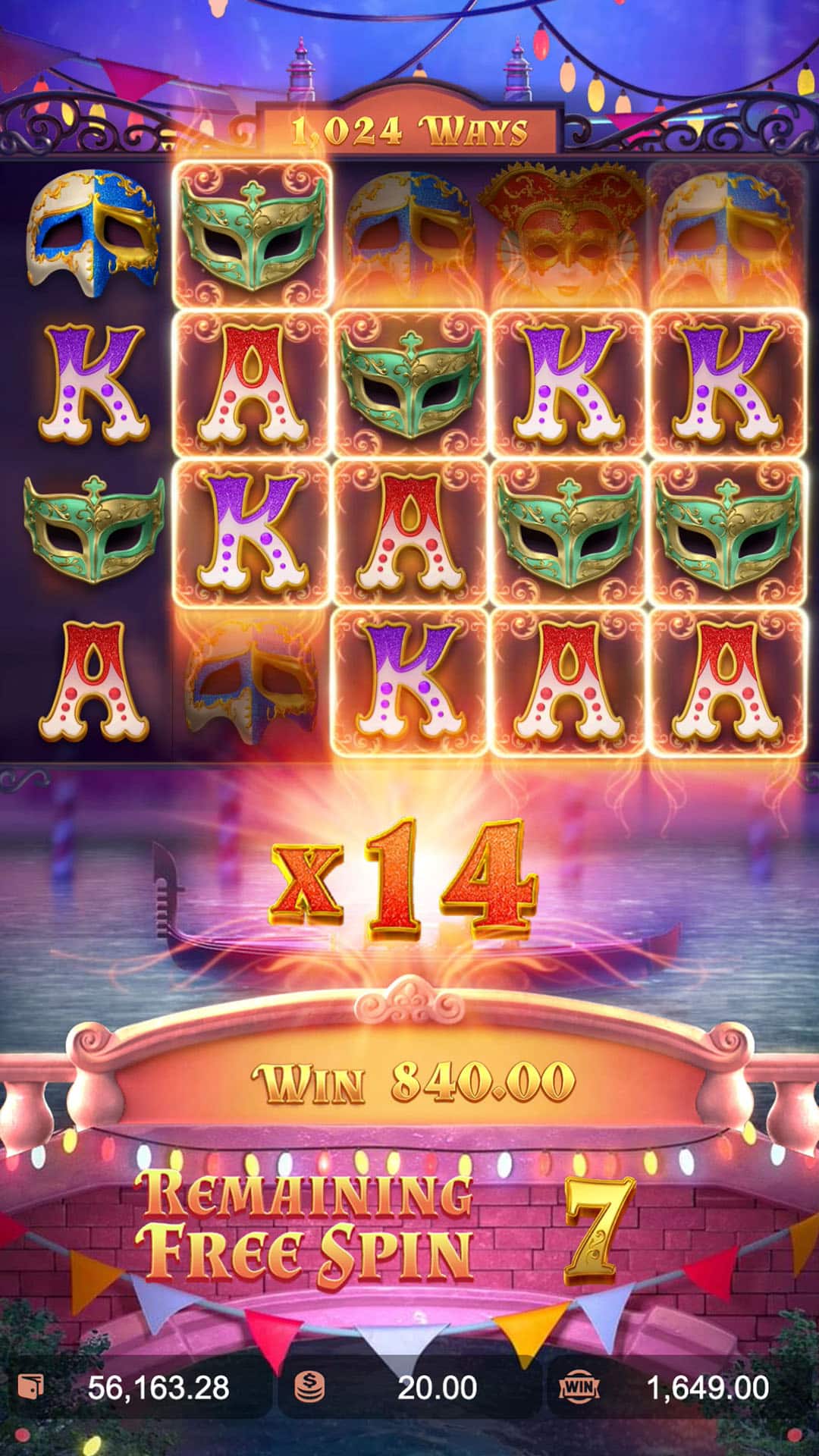 mask carnival freespins